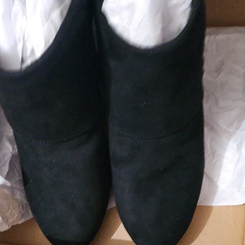 Dr. Scholl's Women's Create Wedge Booties (Black Microfiber) - Size 8.5